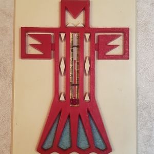 Vintage St. Labre Indian School Thunderbird Thermometer - Retro Home Decor
